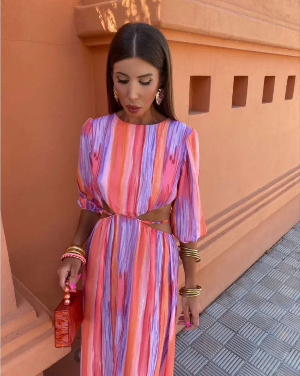 Nelly | Mujer Vestido Elegante de Tacto Sedoso