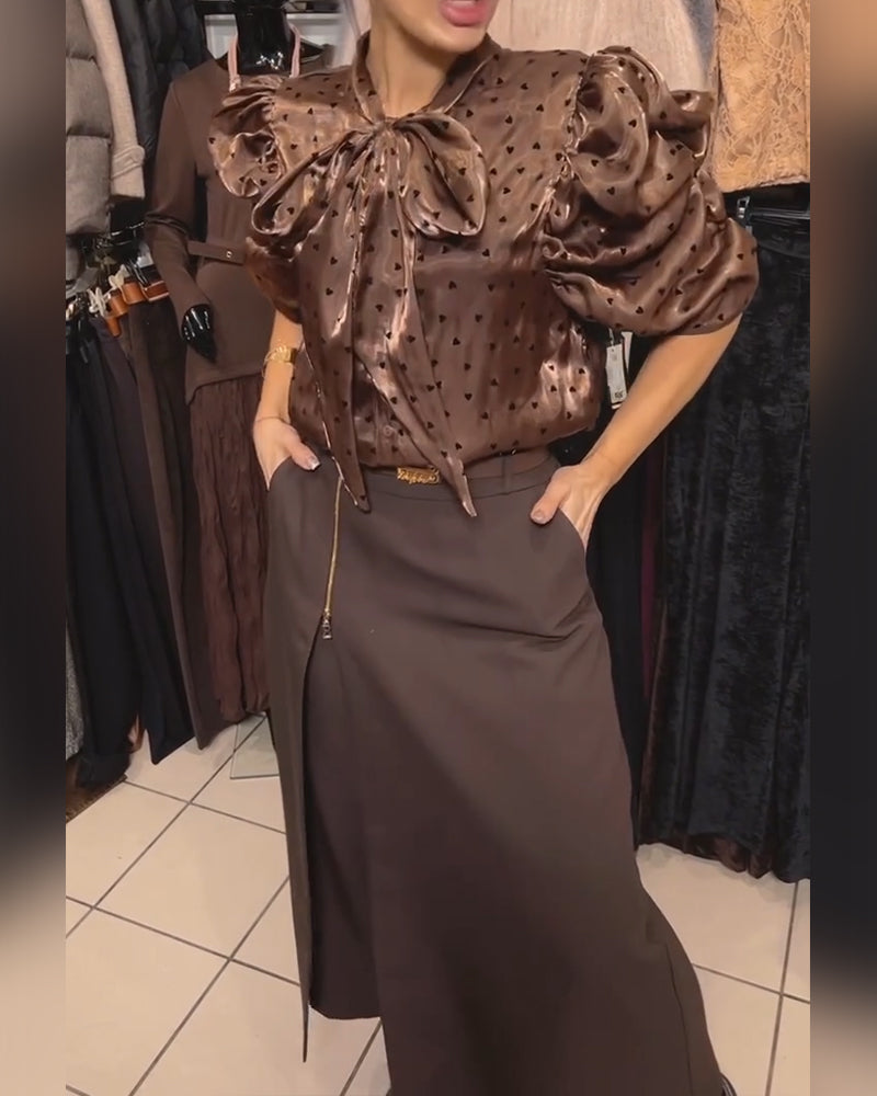 Oravelline | Mujer Pantalones Rectos de Cintura Media con Cremallera