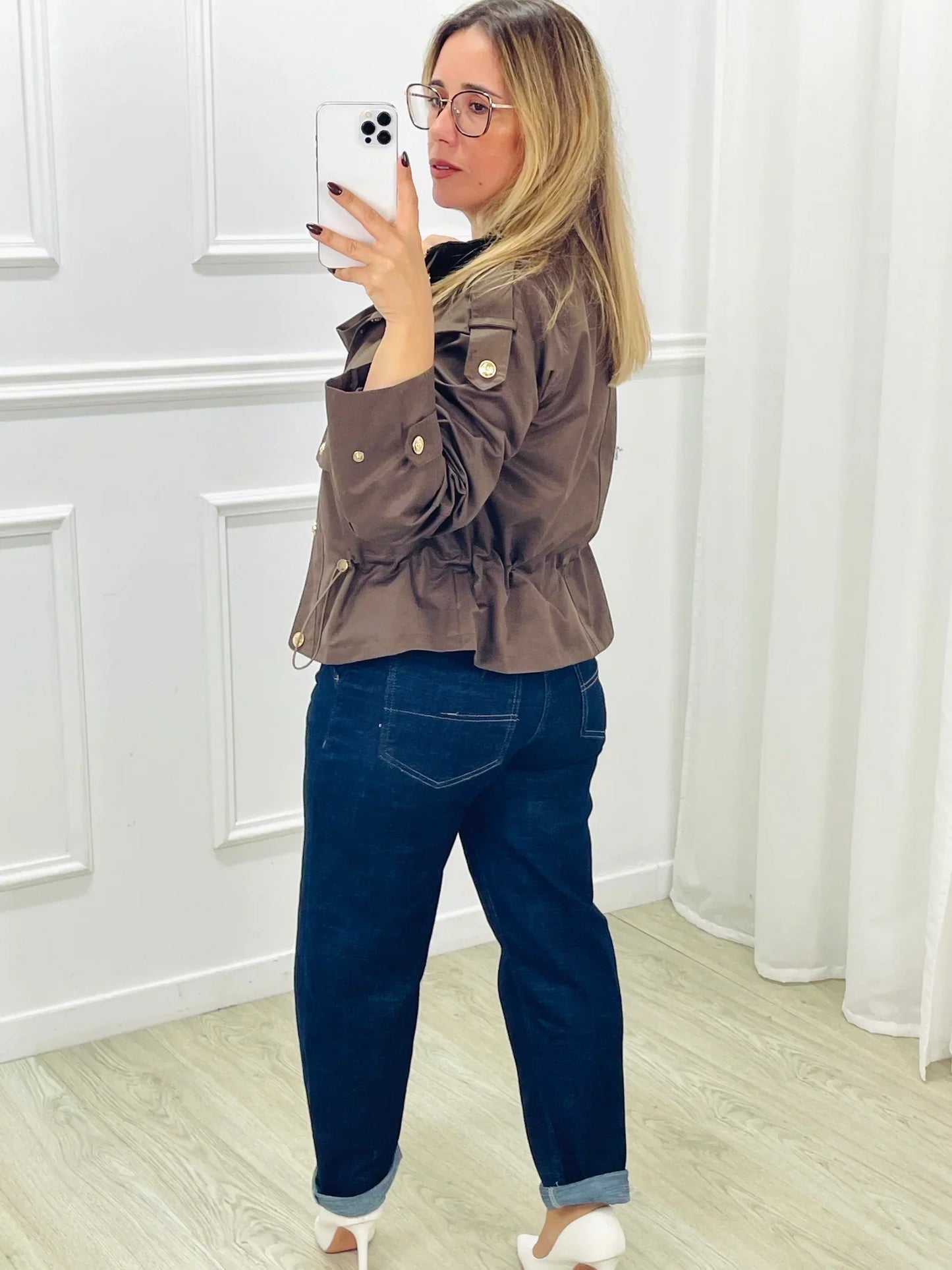 Madrid | Mujer Gabardina Trench Clásica de Entretiempo