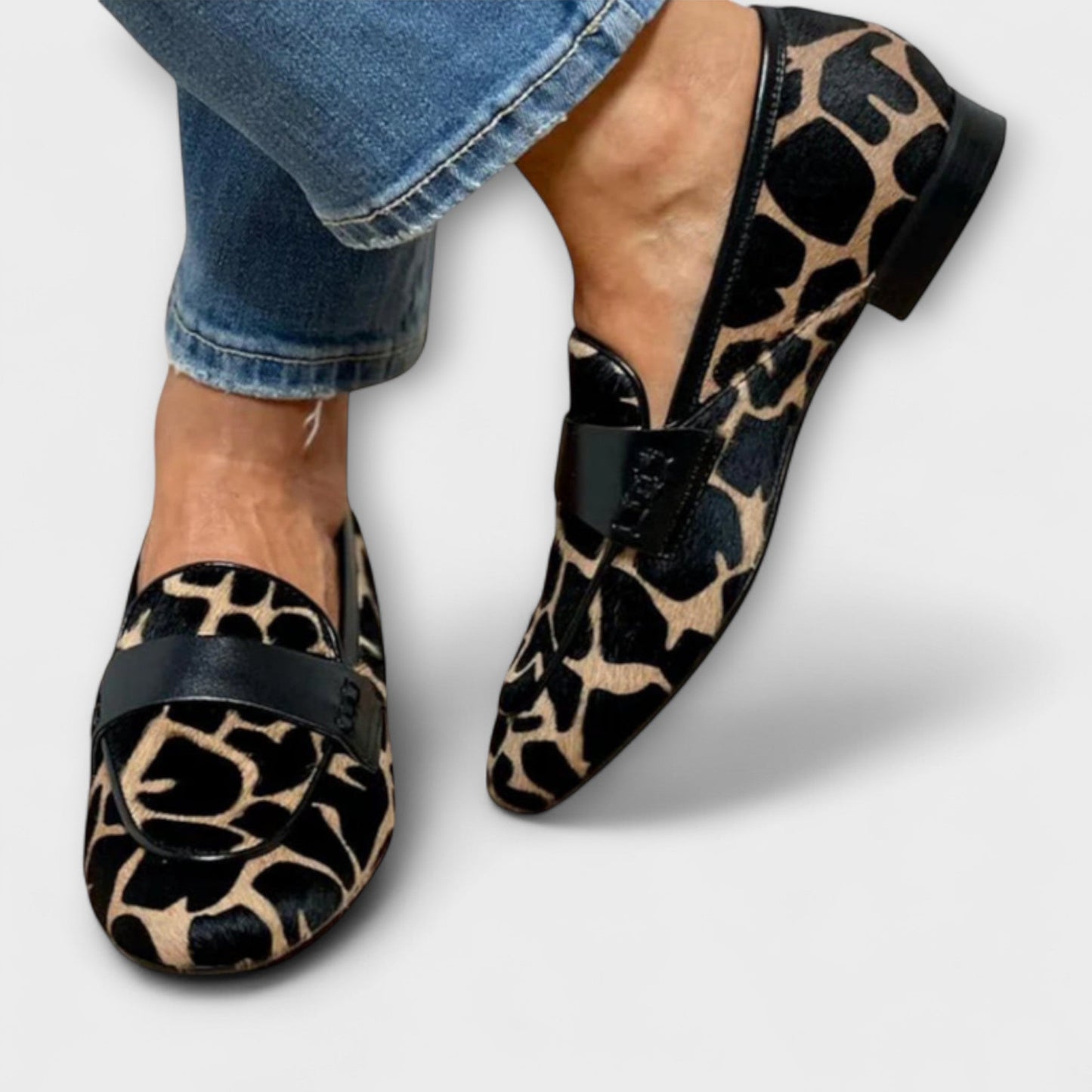 Mujer Pantuflas con Estampado de Leopardo