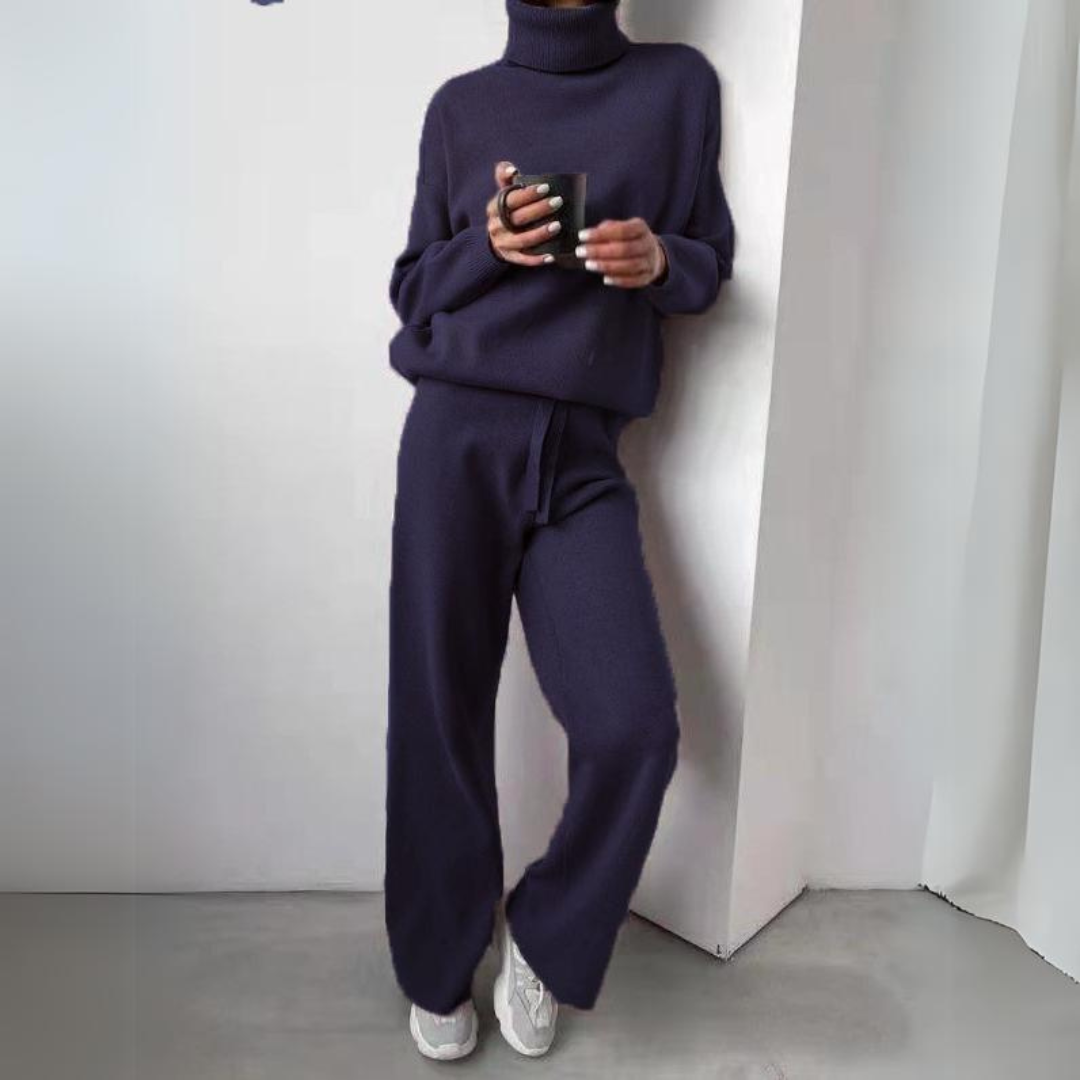Yara | Mujer Conjunto de Dos Piezas de Algodón con Suéter y Pantalón