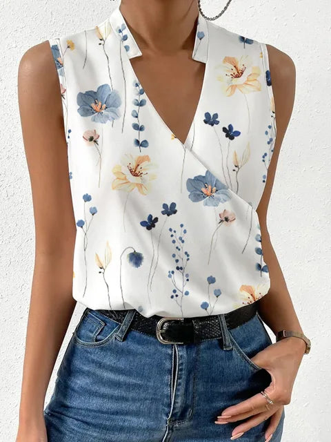 Elise | Mujer Blusa de Algodón Colorida Favorecedora