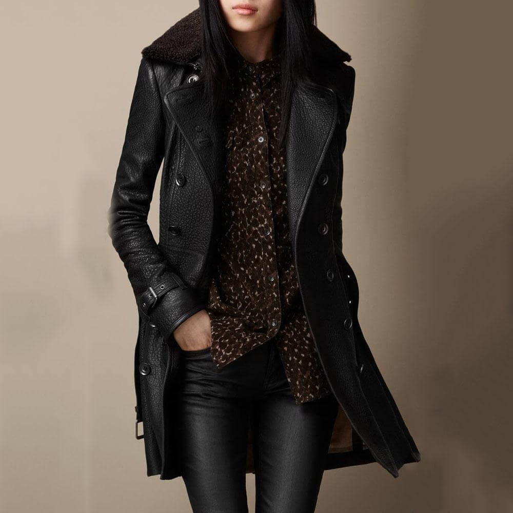 Fiona | Mujer Gabardina Trench Entallada Clásica