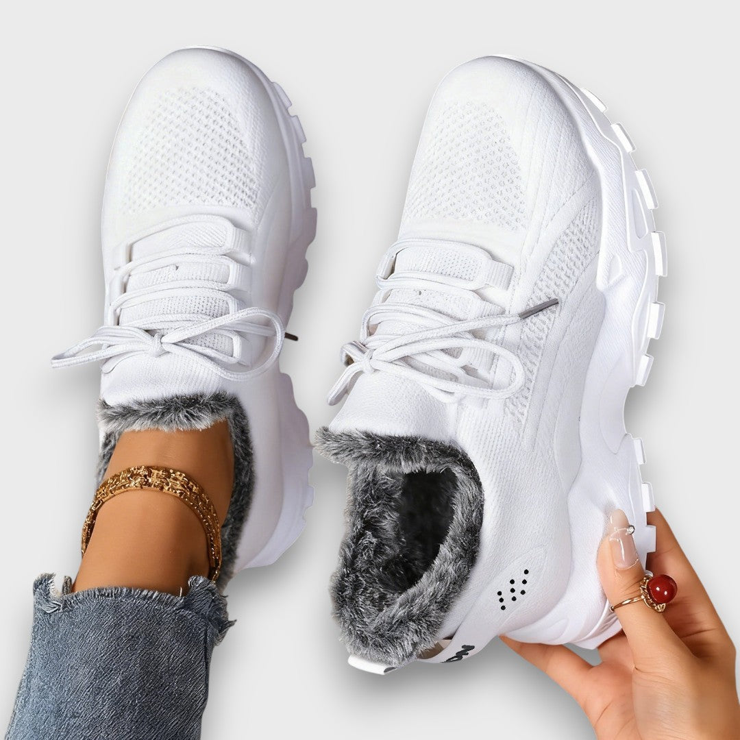 Jorivienne | Mujer Zapatillas de Invierno Forradas con Cordones