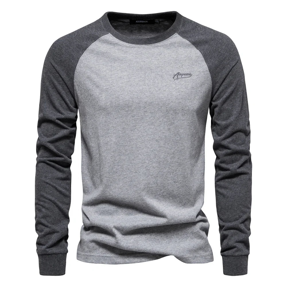 Koelman | Hombre Camiseta de Manga Larga con Mangas Raglán