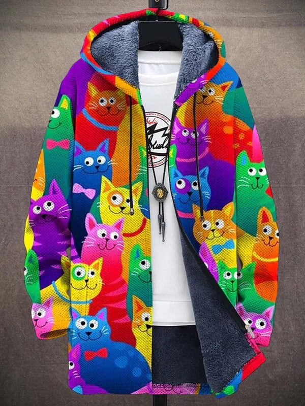 Tayari | Hombre Chaleco de Punto con Estampado Artístico