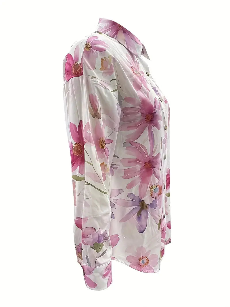 Vivian | Mujer Blusa Fluida con Estampado Floral