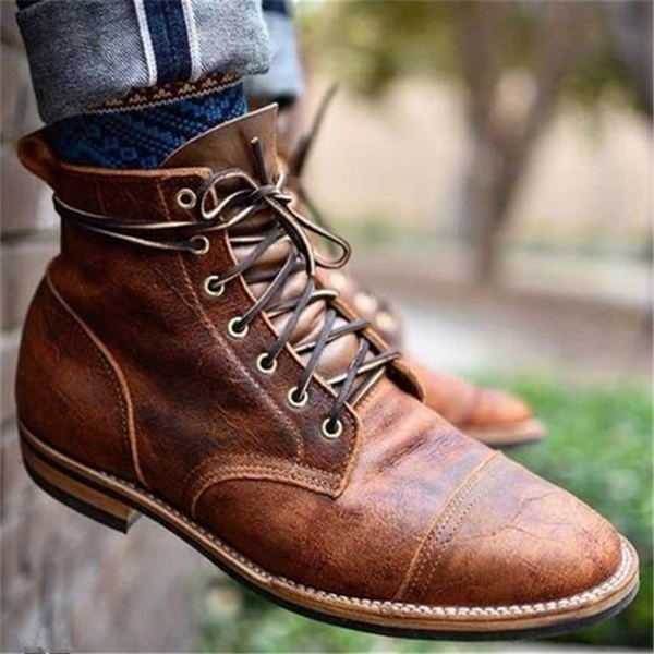 Cristiano | Hombre Botas Clásicas con Plantilla Acolchada