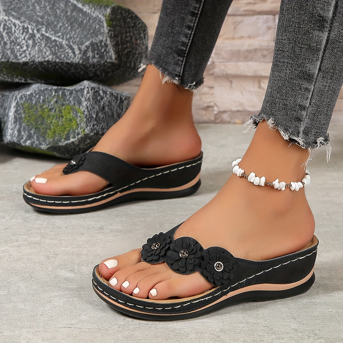 Seraphie | Mujer Sandalias con Suela Acolchada de Gel