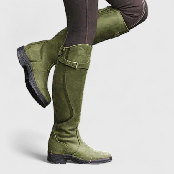 Sandy | Mujer Botas Altas hasta la Rodilla de Estilo Ecuestre