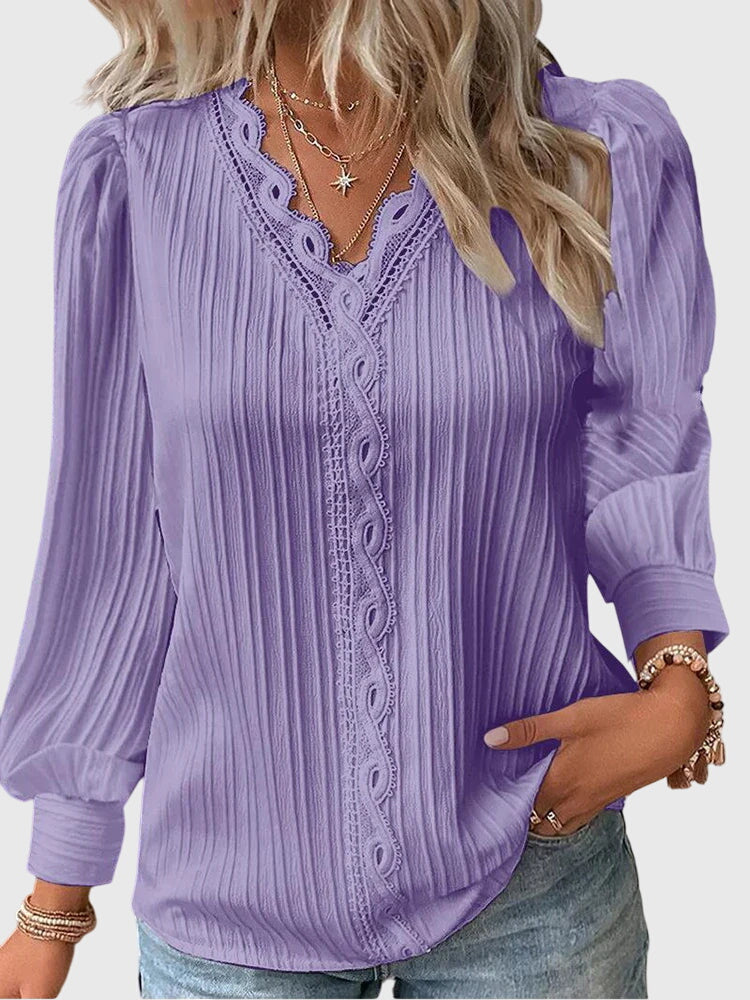 Mujer Blusa Pullover Elegante Clásica y Atemporal