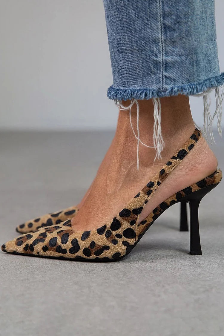Bianca | Mujer Zapatos de Tacón Stiletto Slingback en Punta