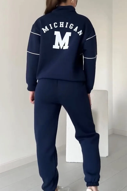 Brianna | Mujer Conjunto Deportivo con Media Cremallera y Pantalón Jogger