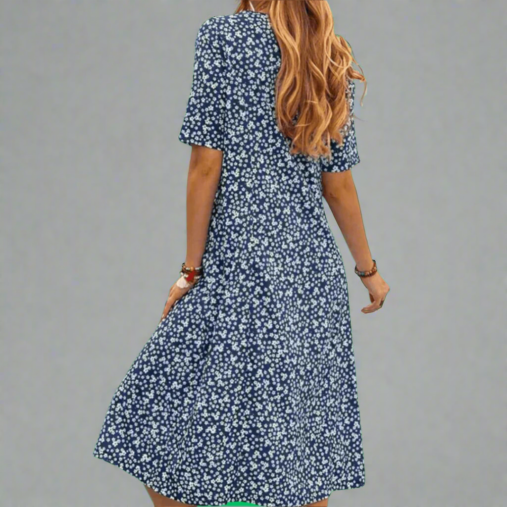 Ottilie | Mujer Vestido Floral Fluido Favorecedor