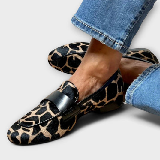 Mujer Pantuflas con Estampado de Leopardo