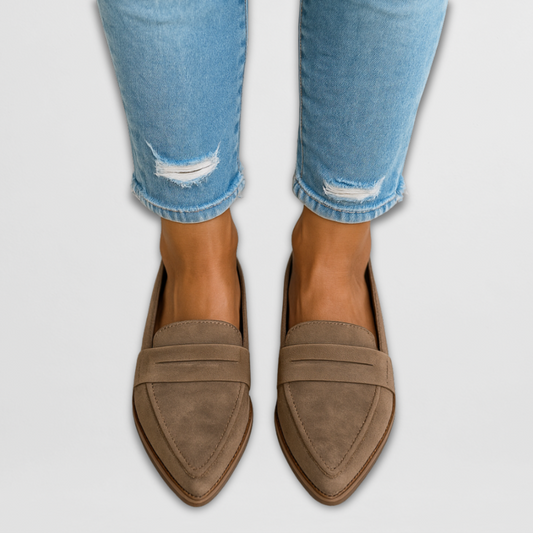Nadia | Mujer Zapatos Slip-On de Ante en Punta
