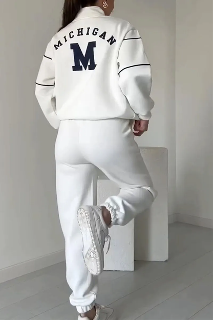 Alisson | Mujer Conjunto Deportivo con Media Cremallera y Pantalón Jogger