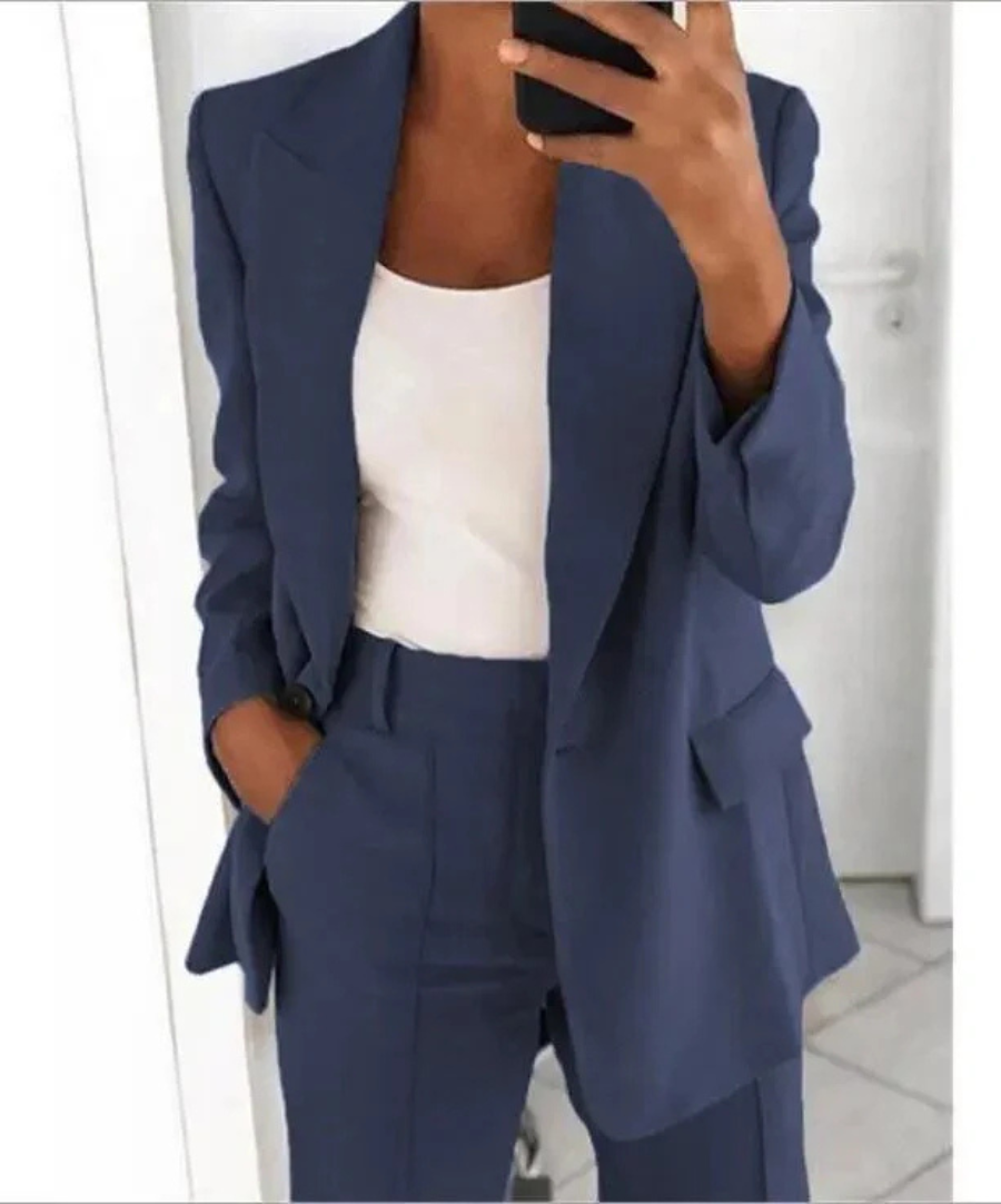 Megan | Mujer Traje Formal de Dos Piezas Elegante