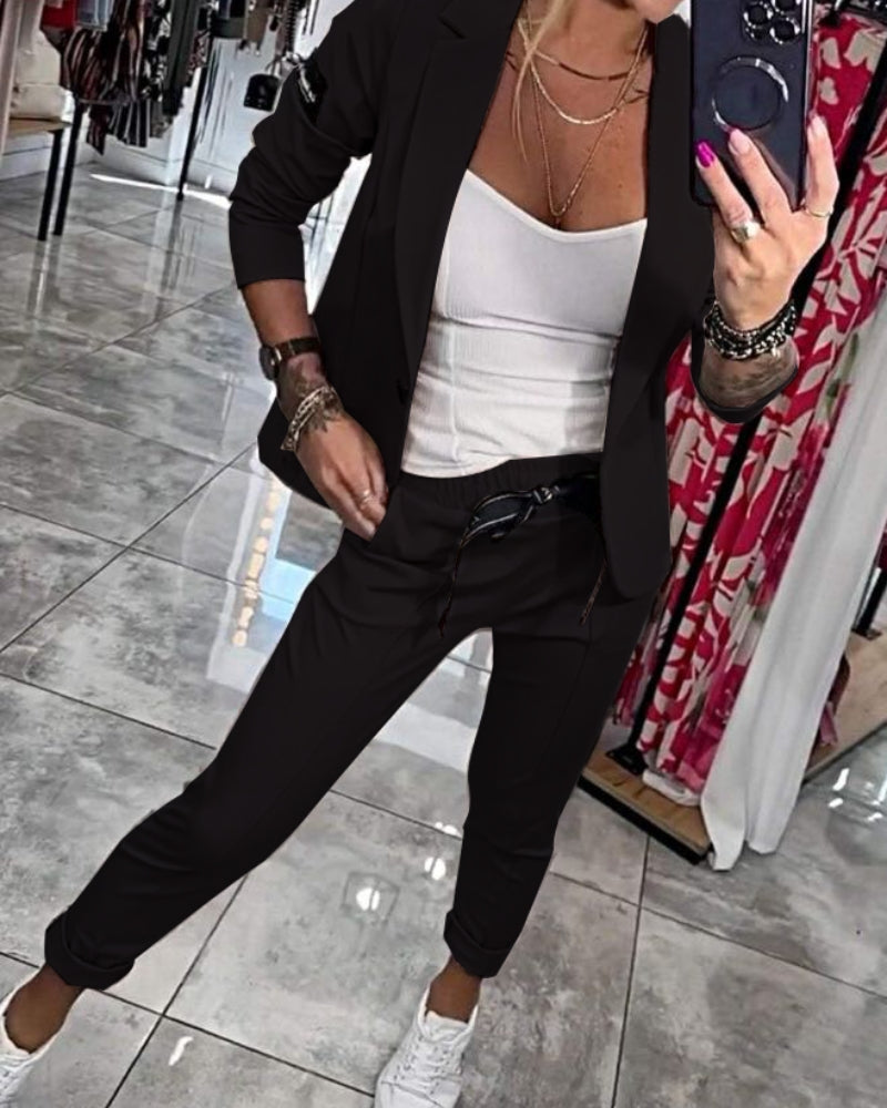 Ria | Mujer Conjunto de Chaqueta y Pantalón Coordinado