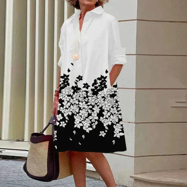 Velda | Mujer Vestido de Flores Favorecedor Atemporal