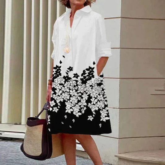 Velda | Mujer Vestido de Flores Favorecedor Atemporal
