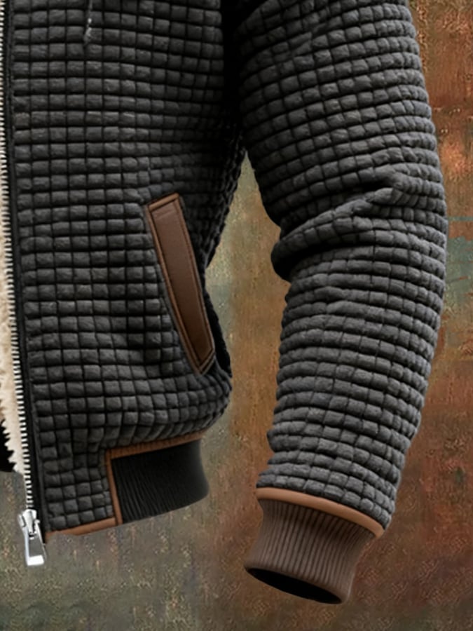 Brian | Hombre Chaqueta con Forro Sherpa y Cremallera