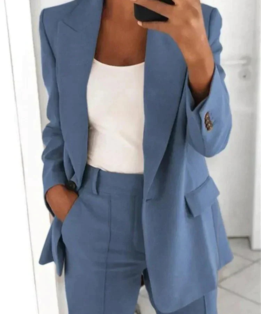 Megan | Mujer Traje Formal de Dos Piezas Elegante