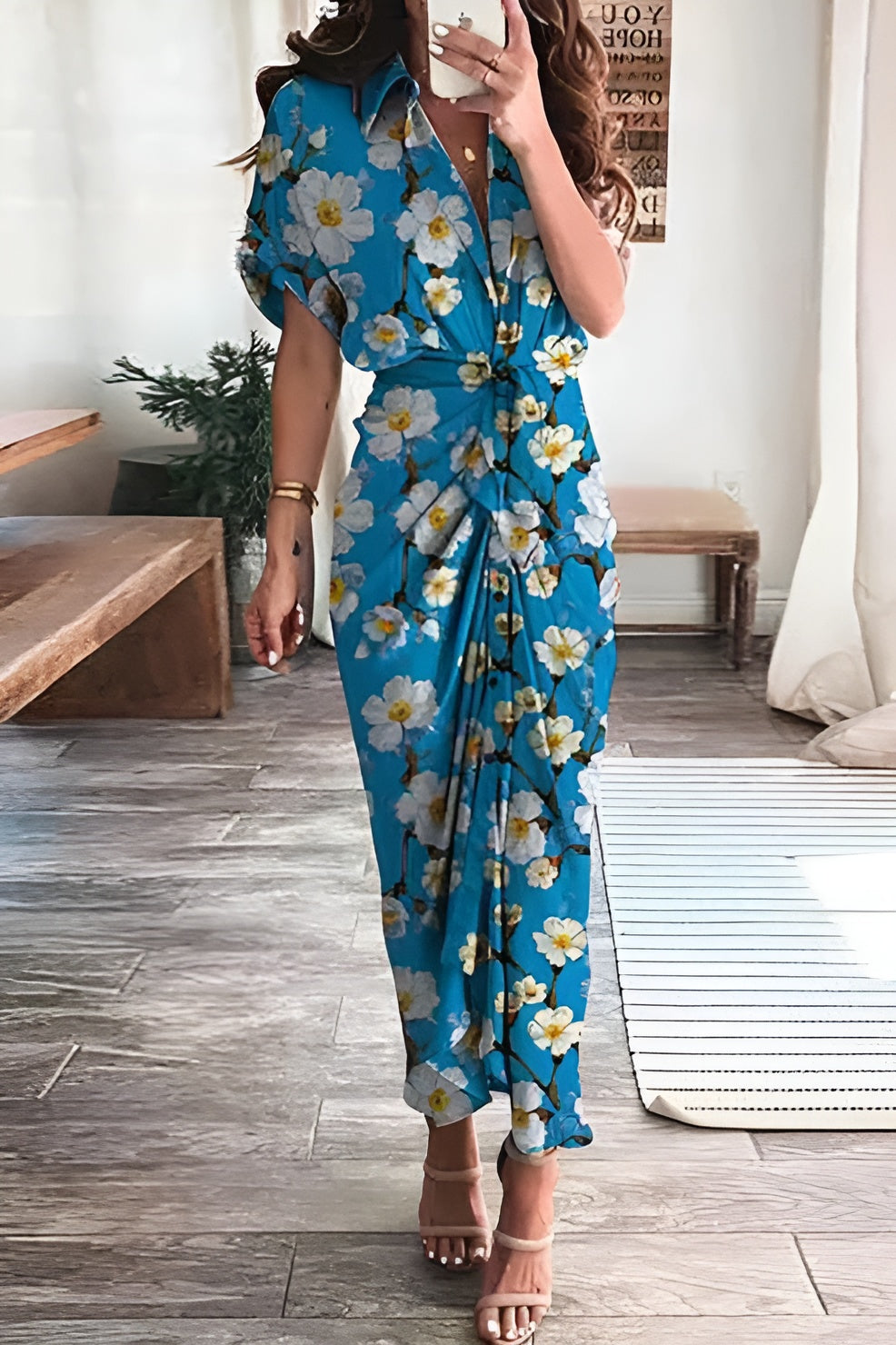 Felicia | Mujer Vestido Estampado Entallado Elegante