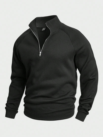Antonio | Hombre Sudadera con Media Cremallera