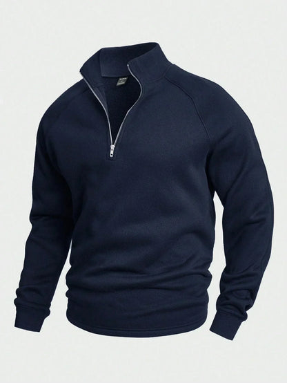 Antonio | Hombre Sudadera con Media Cremallera