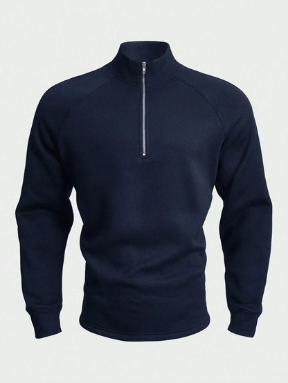 Antonio | Hombre Sudadera con Media Cremallera