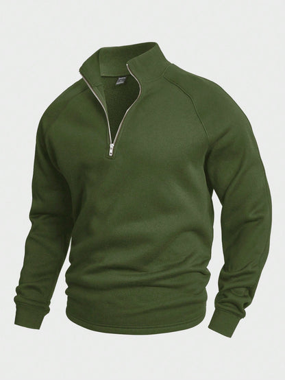 Antonio | Hombre Sudadera con Media Cremallera