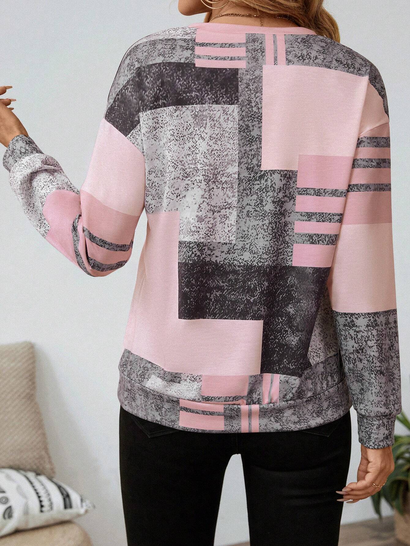Sandra | Mujer Blusa con Media Cremallera Frontal