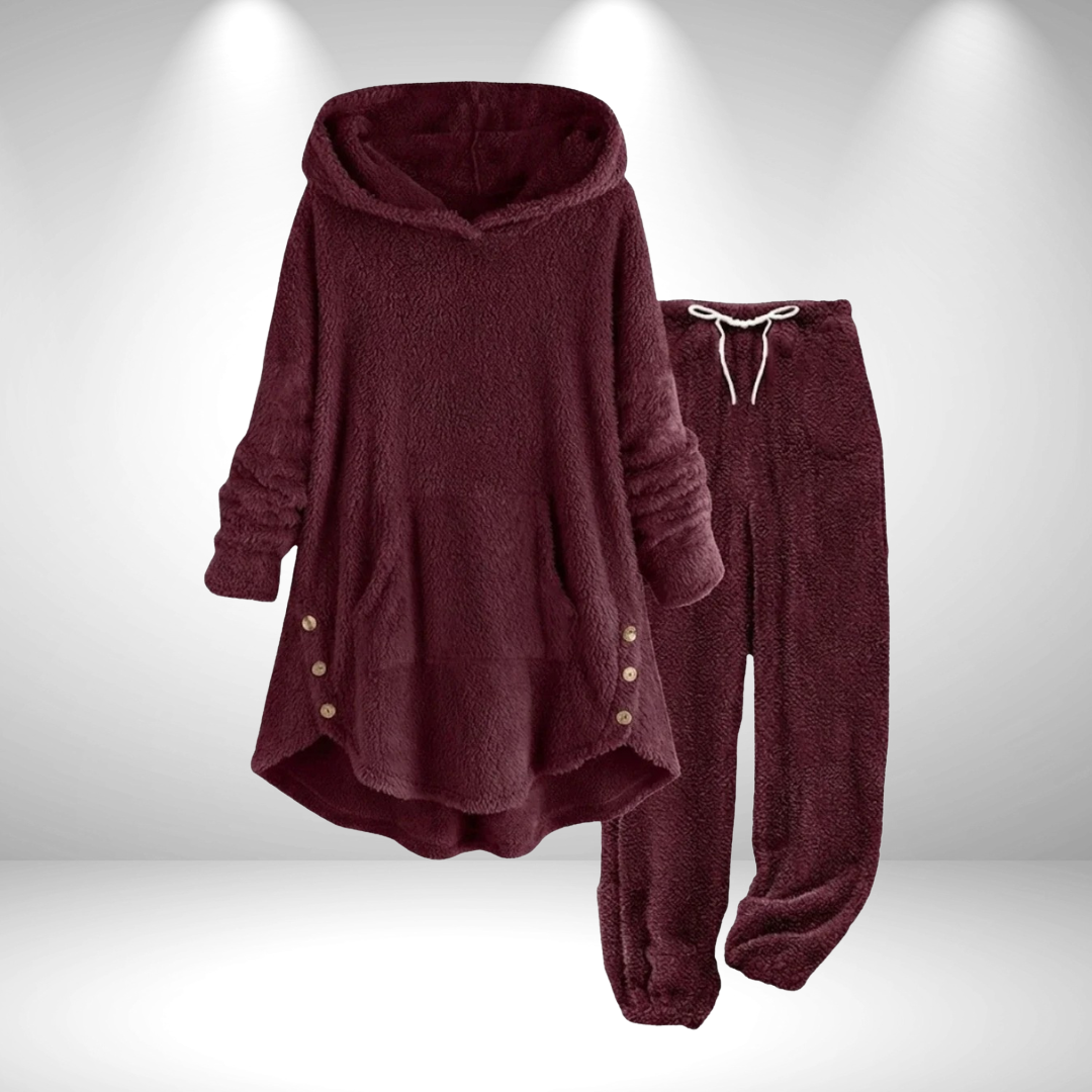 Neralisse | Mujer Conjunto Lounge de Túnica con Capucha y Pantalón Jogger
