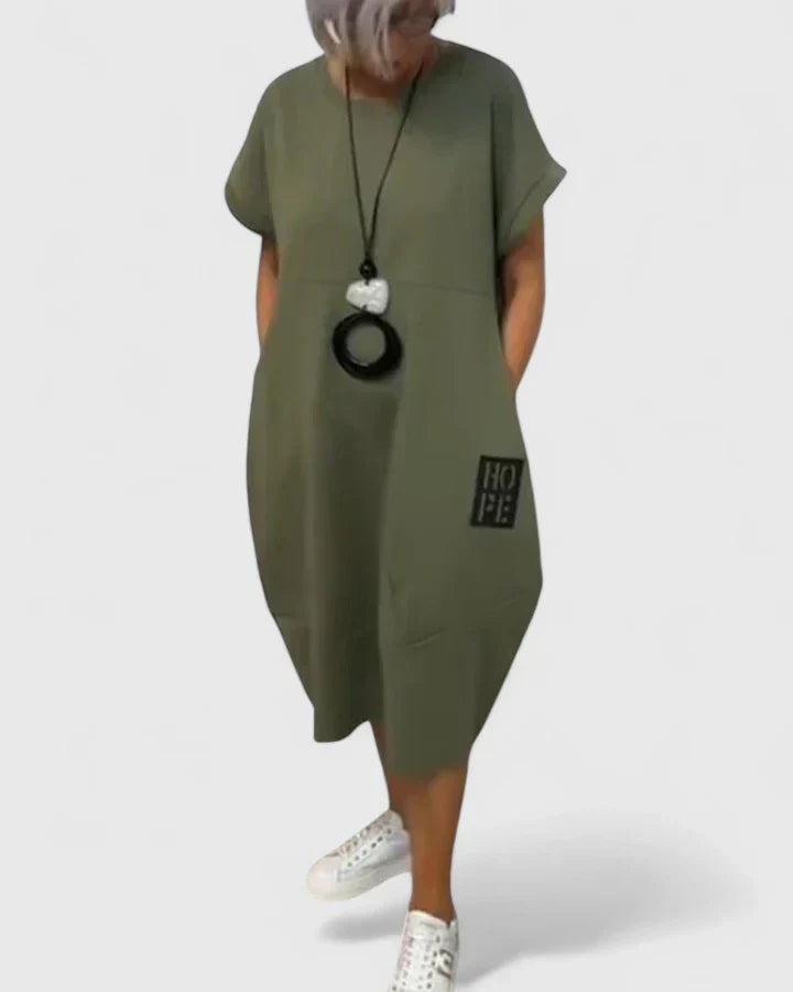 Leonie | Mujer Vestido Oversize Fluido Minimalista