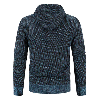 Daan | Hombre Sudadera con Capucha y Cremallera con Forro de Lana