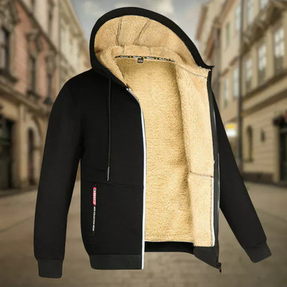 Remy | Hombre Sudadera con Capucha de Forro Polar y Cremallera