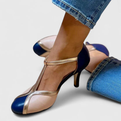 Katy | Mujer Zapatos de Tacón de Aguja con Tira en T