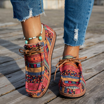 Adeline | Mujer Zapatillas con Estampado Patchwork