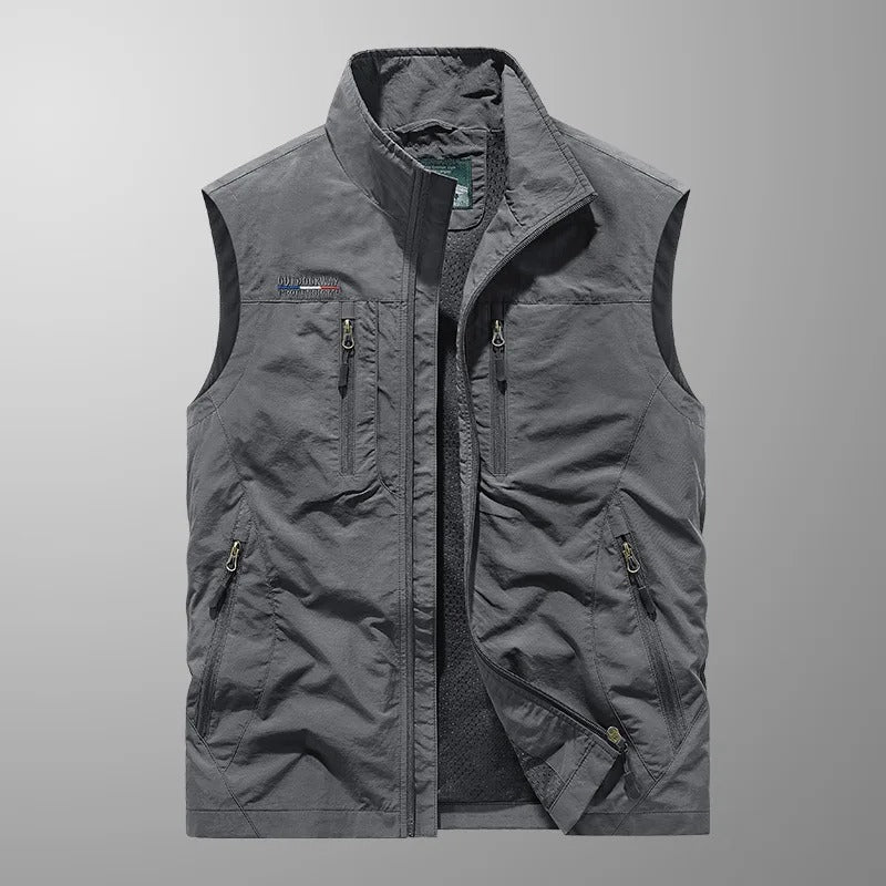 Finn | Hombre Chaleco Cargo con Múltiples Bolsillos