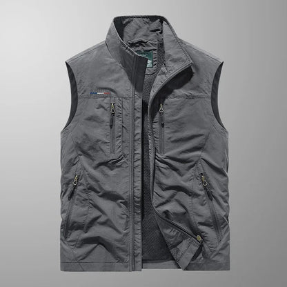 Finn | Hombre Chaleco Cargo con Múltiples Bolsillos