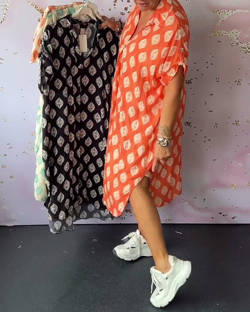 Yentl | Mujer Vestido Largo de Verano con Cuello de Solapa