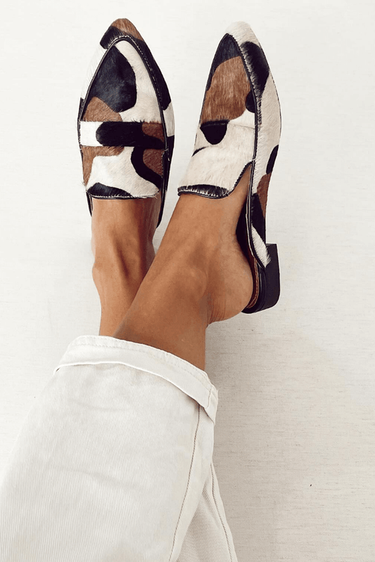 Vianice | Mujer Mocasines Sin Cordones con Estampado