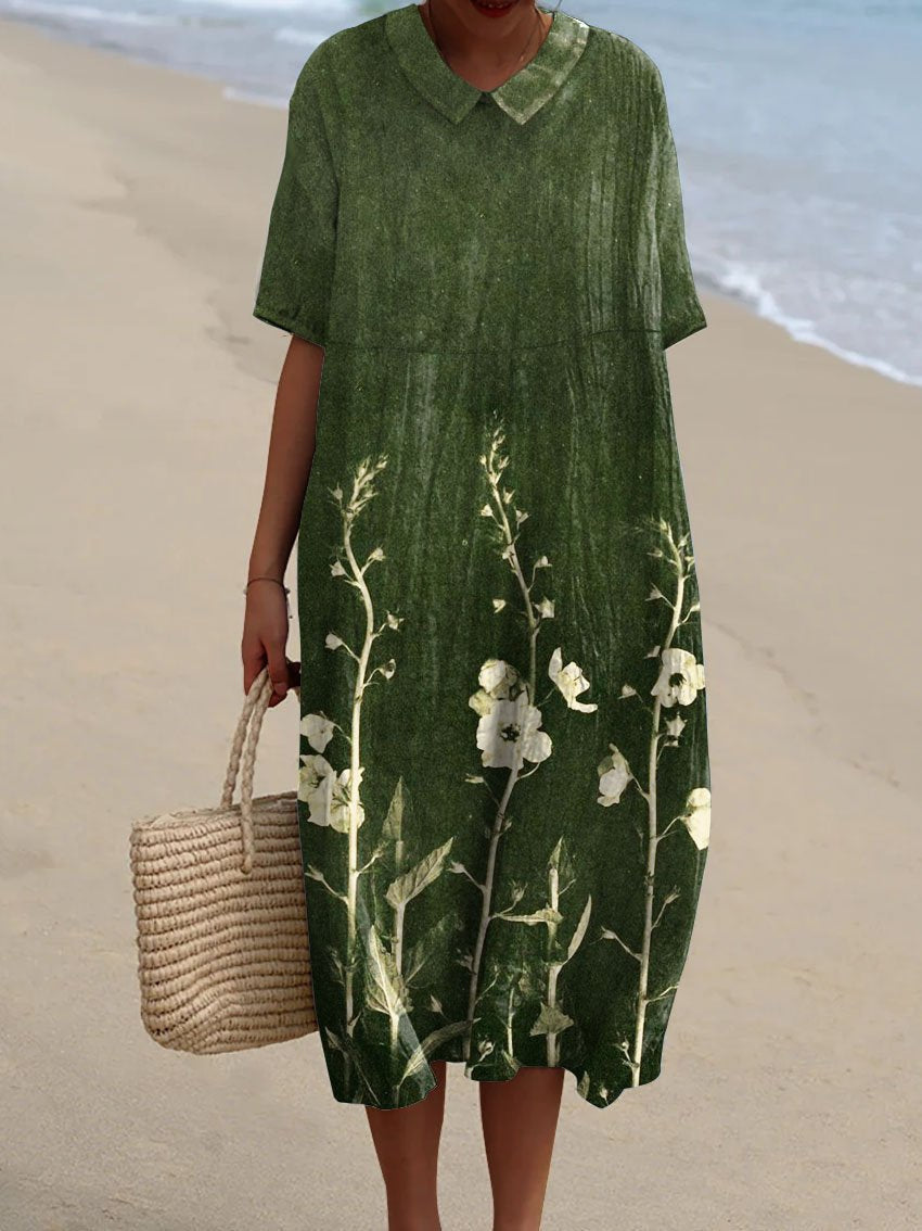 Pieta | Mujer Vestido Floral de Verano Favorecedor
