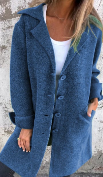 Cato | Mujer Blazer con Cuello de Solapa y Botones