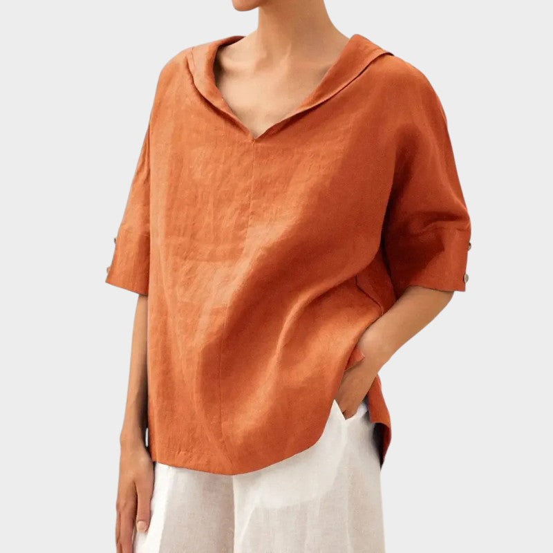 Aemilia | Mujer Blusa Entallada Favorecedora de Primavera