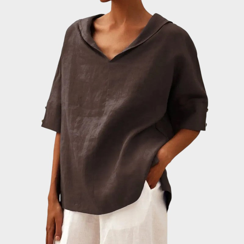 Aemilia | Mujer Blusa Entallada Favorecedora de Primavera