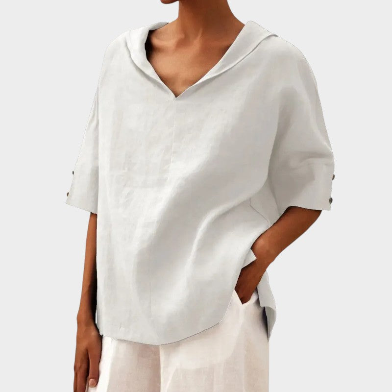 Aemilia | Mujer Blusa Entallada Favorecedora de Primavera