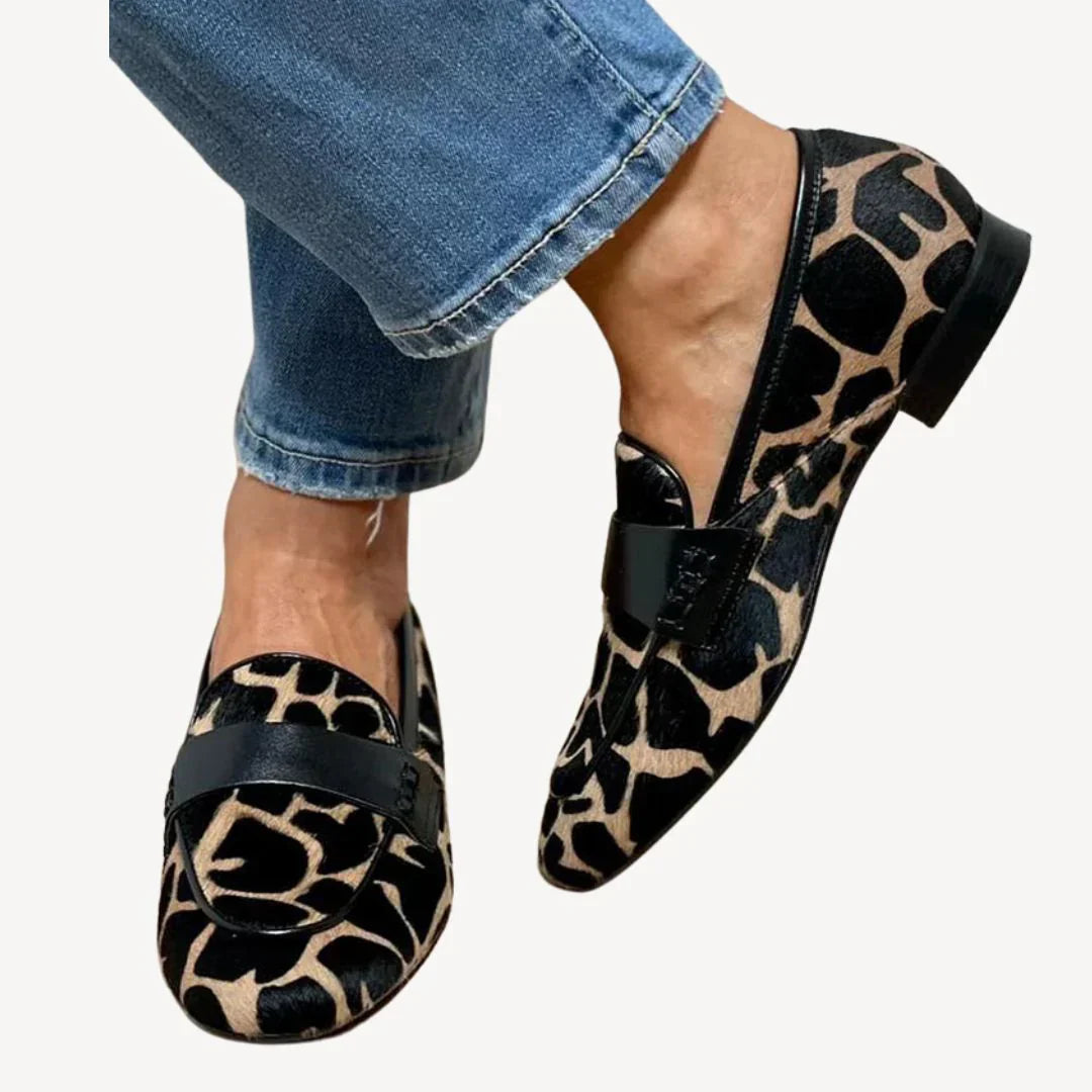 Evie | Mujer Mocasines con Estampado Animal