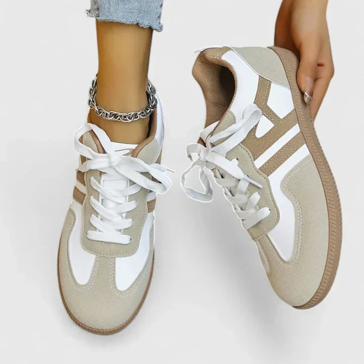 Claudine | Mujer Zapatillas con Cordones de Estilo Casual